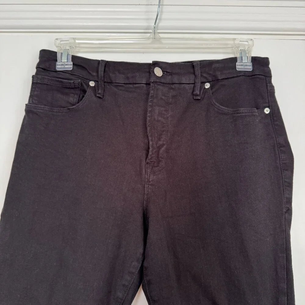 Good American Women's Good Legs Black Skinny Jeans Size 14 - Picture 3 of 7